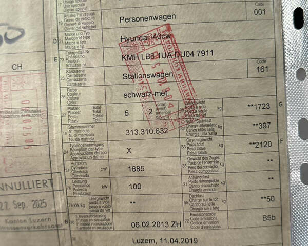 Черный Хендай и40, объемом двигателя 1.7 л и пробегом 197 тыс. км за 11000 $, фото 16 на Automoto.ua