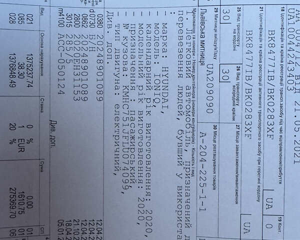 Белый Хендай Ioniq, объемом двигателя 0 л и пробегом 86 тыс. км за 16499 $, фото 77 на Automoto.ua