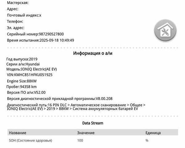 Чорний Хендай Ioniq, об'ємом двигуна 0 л та пробігом 94 тис. км за 13890 $, фото 71 на Automoto.ua