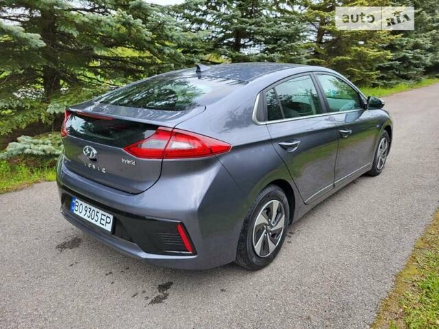 Серый Хендай Ioniq, объемом двигателя 1.6 л и пробегом 55 тыс. км за 17700 $, фото 13 на Automoto.ua