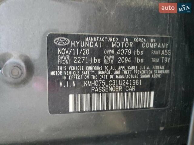 Серый Хендай Ioniq, объемом двигателя 1.58 л и пробегом 128 тыс. км за 3000 $, фото 11 на Automoto.ua