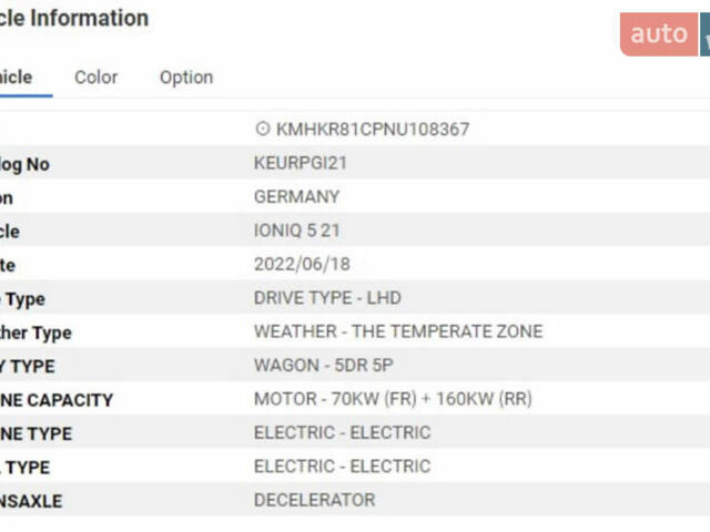 Сірий Хендай Ioniq 5, об'ємом двигуна 0 л та пробігом 65 тис. км за 34999 $, фото 4 на Automoto.ua