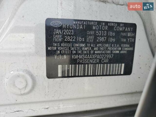 Білий Хендай IONIQ 6, об'ємом двигуна 0 л та пробігом 63 тис. км за 26900 $, фото 52 на Automoto.ua