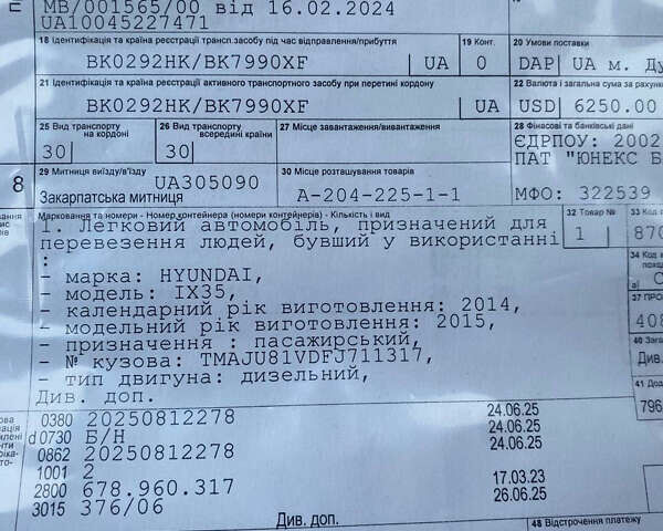 Чорний Хендай іх35, об'ємом двигуна 2 л та пробігом 160 тис. км за 15599 $, фото 102 на Automoto.ua