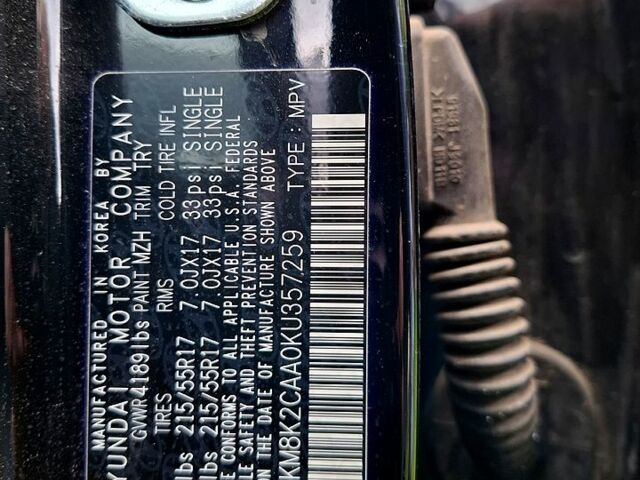 Чорний Хендай Kona, об'ємом двигуна 2 л та пробігом 18 тис. км за 17000 $, фото 6 на Automoto.ua