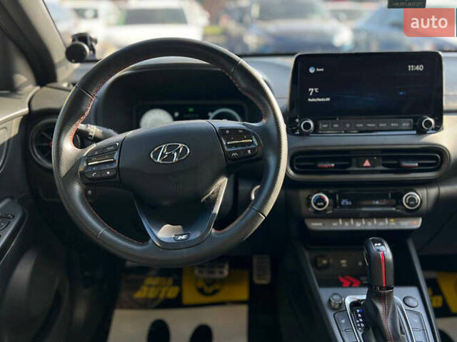 Черный Хендай Kona, объемом двигателя 1.6 л и пробегом 37 тыс. км за 21890 $, фото 11 на Automoto.ua