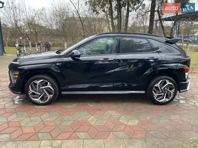 Черный Хендай Kona, объемом двигателя 1.6 л и пробегом 54 тыс. км за 25700 $, фото 1 на Automoto.ua