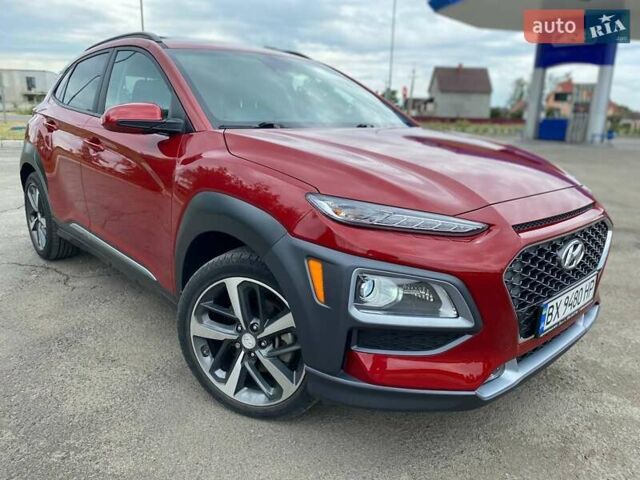 Красный Хендай Kona, объемом двигателя 1.59 л и пробегом 62 тыс. км за 17800 $, фото 1 на Automoto.ua
