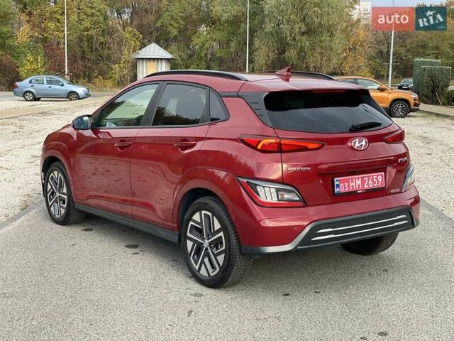 Красный Хендай Kona, объемом двигателя 0 л и пробегом 22 тыс. км за 23500 $, фото 5 на Automoto.ua