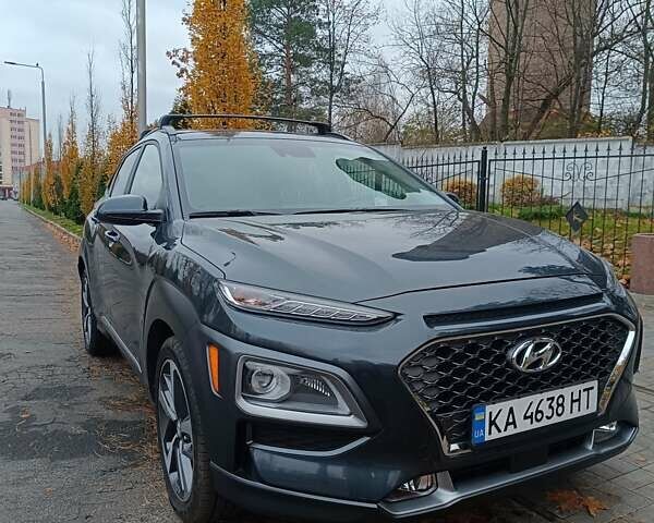 Сірий Хендай Kona, об'ємом двигуна 1.6 л та пробігом 12 тис. км за 21500 $, фото 2 на Automoto.ua