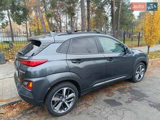 Сірий Хендай Kona, об'ємом двигуна 1.6 л та пробігом 12 тис. км за 21500 $, фото 28 на Automoto.ua