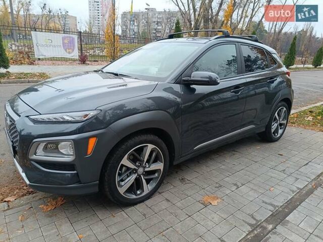 Сірий Хендай Kona, об'ємом двигуна 1.6 л та пробігом 12 тис. км за 21500 $, фото 27 на Automoto.ua