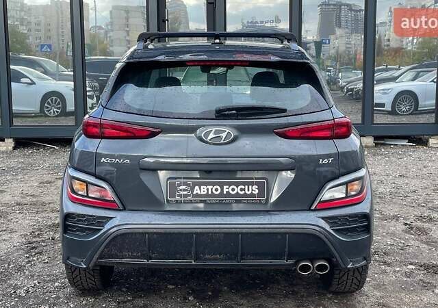 Сірий Хендай Kona, об'ємом двигуна 1.6 л та пробігом 16 тис. км за 22390 $, фото 4 на Automoto.ua