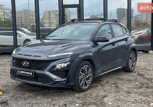 Сірий Хендай Kona, об'ємом двигуна 1.6 л та пробігом 16 тис. км за 22390 $, фото 2 на Automoto.ua