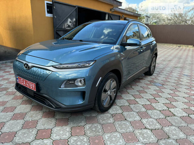 Синий Хендай Kona, объемом двигателя 0 л и пробегом 48 тыс. км за 17900 $, фото 1 на Automoto.ua