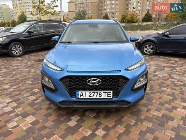 Синий Хендай Kona, объемом двигателя 2 л и пробегом 67 тыс. км за 14400 $, фото 1 на Automoto.ua