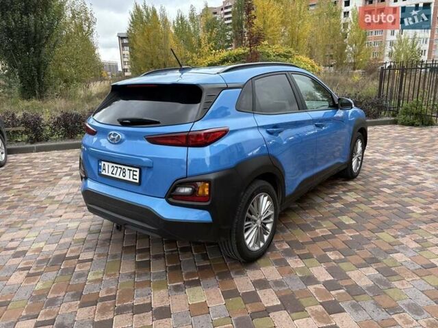Синий Хендай Kona, объемом двигателя 2 л и пробегом 67 тыс. км за 14400 $, фото 5 на Automoto.ua