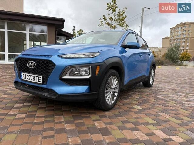 Синий Хендай Kona, объемом двигателя 2 л и пробегом 67 тыс. км за 14400 $, фото 3 на Automoto.ua