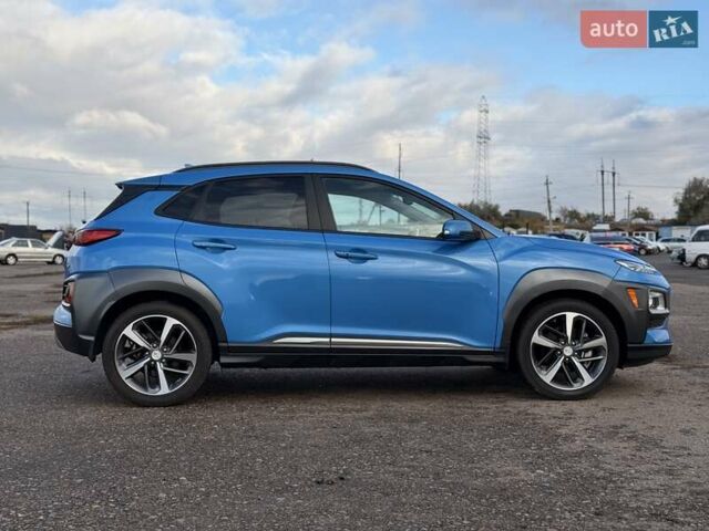 Синий Хендай Kona, объемом двигателя 1.6 л и пробегом 53 тыс. км за 15500 $, фото 9 на Automoto.ua