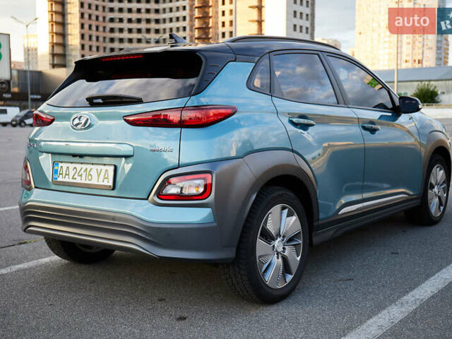 Синий Хендай Kona, объемом двигателя 0 л и пробегом 19 тыс. км за 34500 $, фото 5 на Automoto.ua