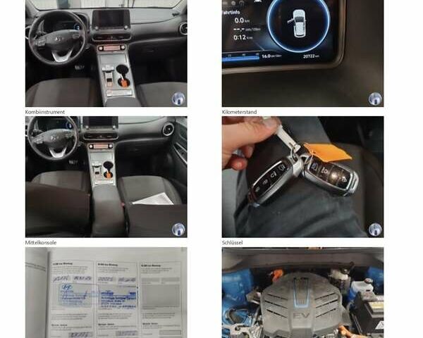 Синий Хендай Kona, объемом двигателя 0 л и пробегом 21 тыс. км за 17900 $, фото 40 на Automoto.ua