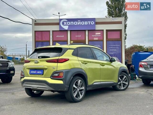 Зеленый Хендай Kona, объемом двигателя 1.59 л и пробегом 76 тыс. км за 15800 $, фото 3 на Automoto.ua