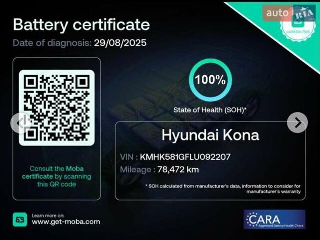 Серый Хендай Kona Electric, объемом двигателя 0 л и пробегом 78 тыс. км за 19500 $, фото 90 на Automoto.ua