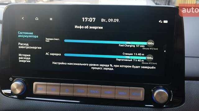 Сірий Хендай Kona Electric, об'ємом двигуна 0 л та пробігом 134 тис. км за 17800 $, фото 22 на Automoto.ua