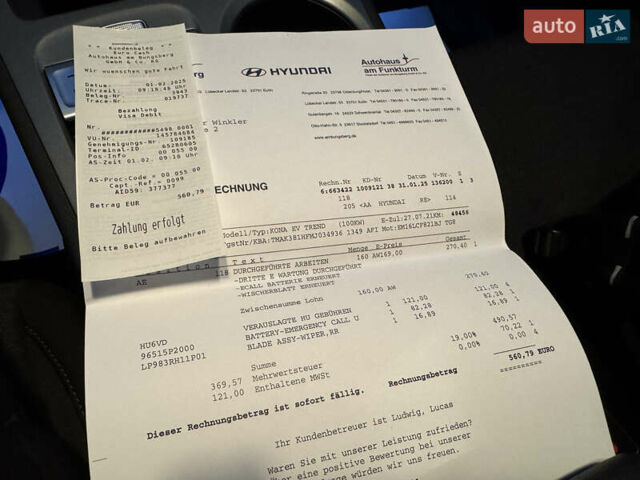 Сірий Хендай Kona Electric, об'ємом двигуна 0 л та пробігом 55 тис. км за 18500 $, фото 61 на Automoto.ua