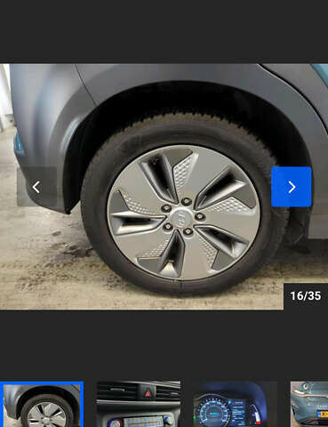 Синий Хендай Kona Electric, объемом двигателя 0 л и пробегом 134 тыс. км за 17800 $, фото 83 на Automoto.ua