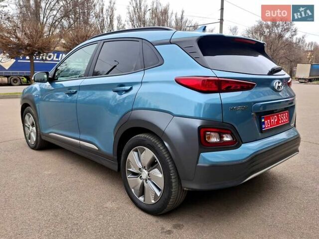 Синий Хендай Kona Electric, объемом двигателя 0 л и пробегом 107 тыс. км за 18400 $, фото 10 на Automoto.ua