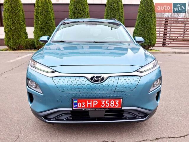 Синий Хендай Kona Electric, объемом двигателя 0 л и пробегом 107 тыс. км за 18400 $, фото 2 на Automoto.ua