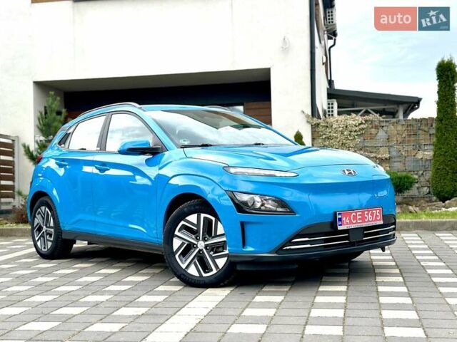 Синий Хендай Kona Electric, объемом двигателя 0 л и пробегом 49 тыс. км за 19950 $, фото 1 на Automoto.ua