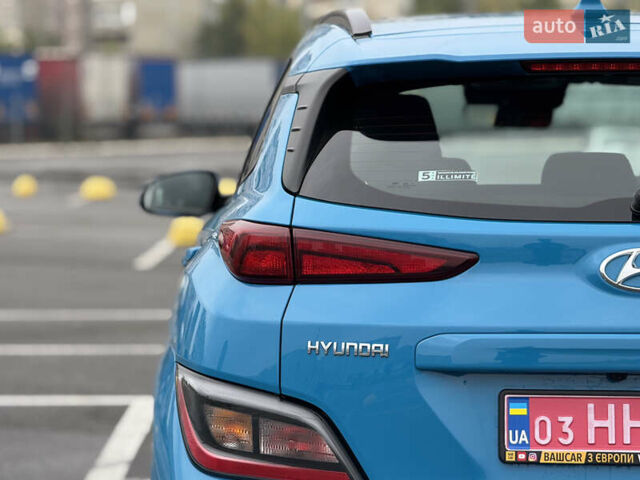 Синий Хендай Kona Electric, объемом двигателя 0 л и пробегом 53 тыс. км за 16700 $, фото 18 на Automoto.ua
