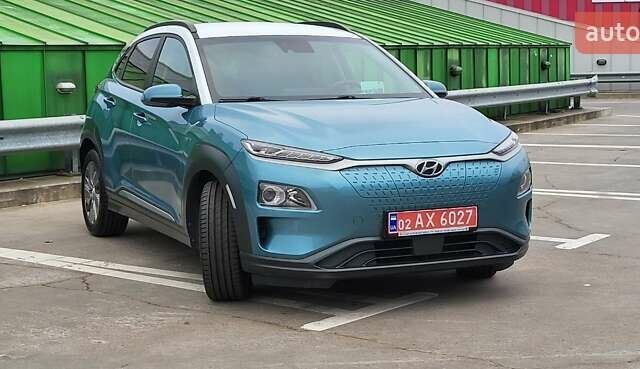 Зеленый Хендай Kona Electric, объемом двигателя 0 л и пробегом 150 тыс. км за 18500 $, фото 1 на Automoto.ua