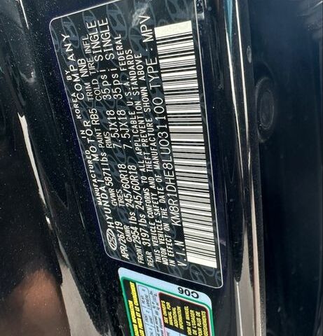 Черный Хендай Palisade, объемом двигателя 3.8 л и пробегом 140 тыс. км за 24222 $, фото 1 на Automoto.ua