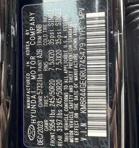 Черный Хендай Palisade, объемом двигателя 3.78 л и пробегом 13 тыс. км за 69500 $, фото 104 на Automoto.ua