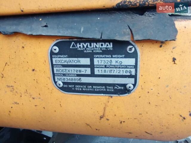 Хендай R170W-7, об'ємом двигуна 0 л та пробігом 100 тис. км за 50000 $, фото 23 на Automoto.ua