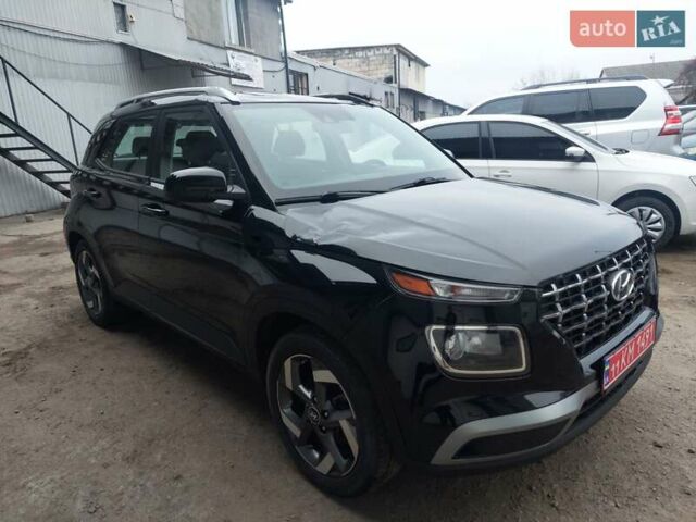 Черный Хендай Venue, объемом двигателя 1.6 л и пробегом 40 тыс. км за 11699 $, фото 1 на Automoto.ua