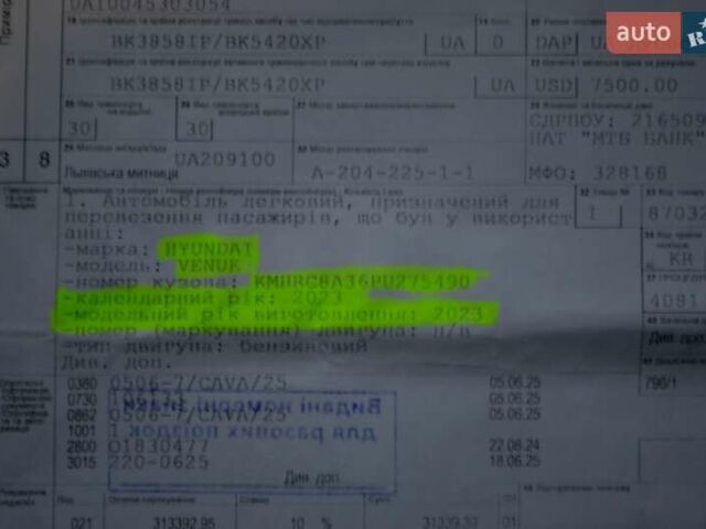 Чорний Хендай Venue, об'ємом двигуна 1.59 л та пробігом 10 тис. км за 18700 $, фото 145 на Automoto.ua