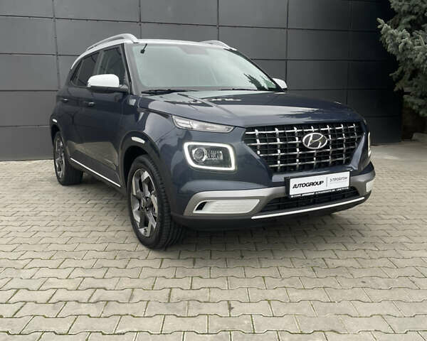 Синий Хендай Venue, объемом двигателя 1.59 л и пробегом 47 тыс. км за 19000 $, фото 1 на Automoto.ua