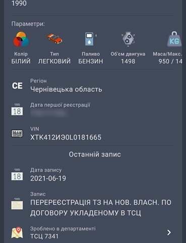 Белый ИЖ 412 ИЭ, объемом двигателя 1.5 л и пробегом 35 тыс. км за 500 $, фото 1 на Automoto.ua