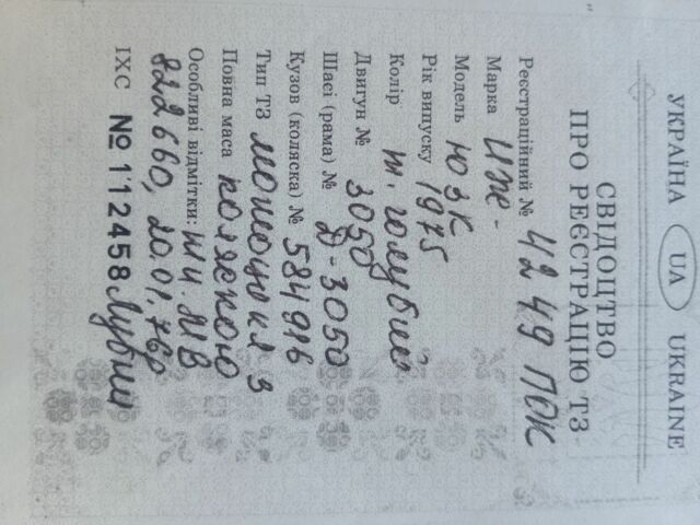 ІЖ Інша, об'ємом двигуна 0.35 л та пробігом 0 тис. км за 475 $, фото 5 на Automoto.ua