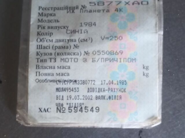 ИЖ Планета 4, объемом двигателя 0.35 л и пробегом 0 тыс. км за 157 $, фото 8 на Automoto.ua