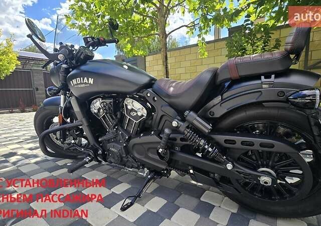 Черный Индиан Scout  Bobber , объемом двигателя 1.13 л и пробегом 4 тыс. км за 16850 $, фото 2 на Automoto.ua