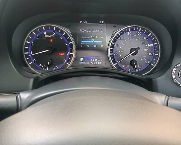 Белый Инфинити Q50, объемом двигателя 3.7 л и пробегом 84 тыс. км за 17200 $, фото 2 на Automoto.ua