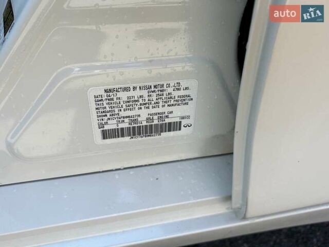 Белый Инфинити Q50, объемом двигателя 1.99 л и пробегом 97 тыс. км за 15500 $, фото 17 на Automoto.ua