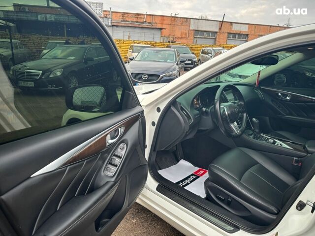 Белый Инфинити Q50, объемом двигателя 3 л и пробегом 143 тыс. км за 14200 $, фото 17 на Automoto.ua