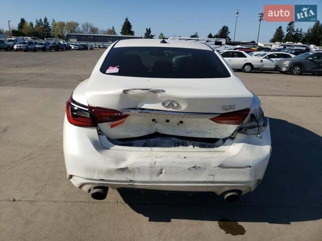 Белый Инфинити Q50, объемом двигателя 3 л и пробегом 86 тыс. км за 2750 $, фото 5 на Automoto.ua