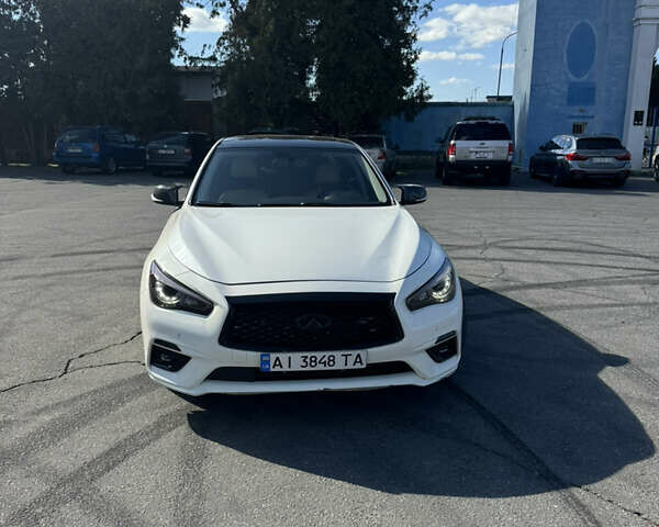 Белый Инфинити Q50, объемом двигателя 3 л и пробегом 87 тыс. км за 19700 $, фото 8 на Automoto.ua